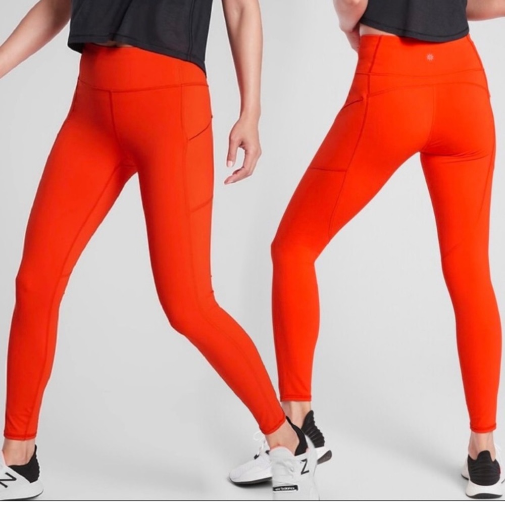 Sold! NWOT Athleta contender tight in orange